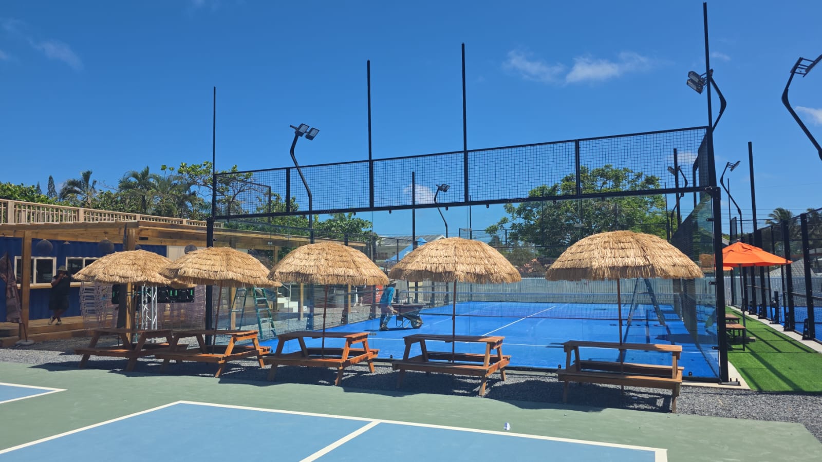 Roatan court pro shop and hangout area